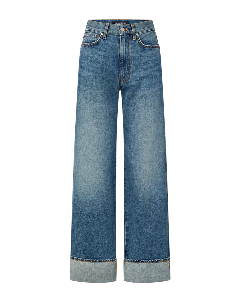 Taylor Cuffed Wide-Leg Jean | Veronica Beard
