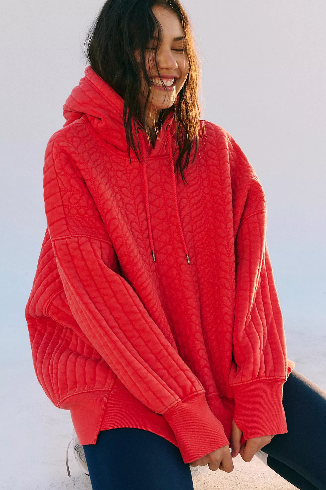 Sprint To The Finish Quilted Hoodie | Free People (Global - UK&FR Excluded)