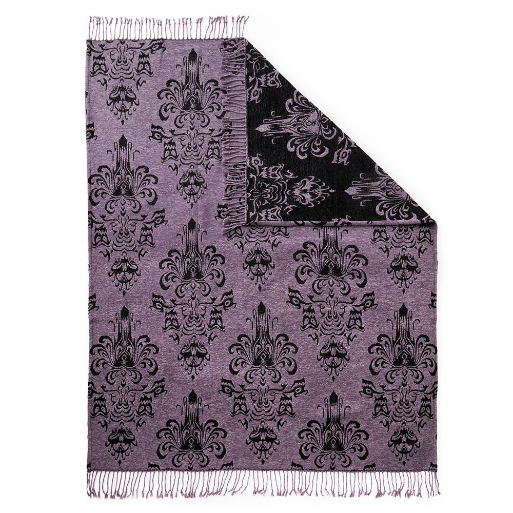 The Haunted Mansion Wallpaper Throw Blanket | Disney Store