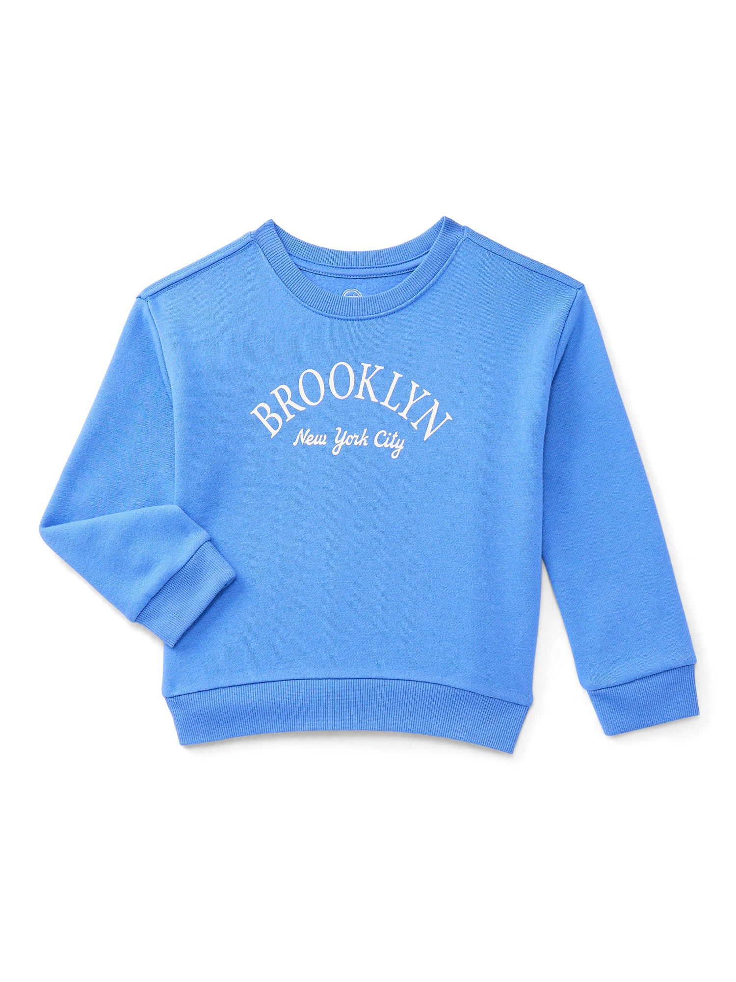 Wonder Nation Toddler Boys' Fleece Sweatshirt with Long Sleeves, Sizes 18M-5T | Walmart (US)