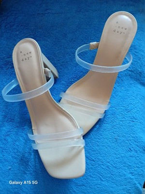 Women's "A new day" Target size 8.5  New no box. CLEARw/tan foot high heals 3in | eBay US