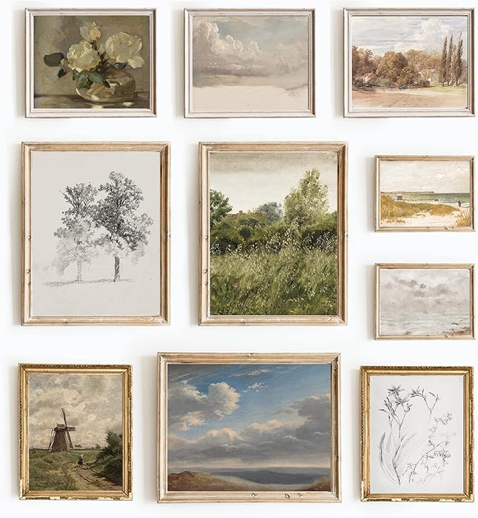 Vintage French Art Prints And Posters - French Kitchen Wall Decor, Vintage Farmhouse Decor, Vinta... | Amazon (US)