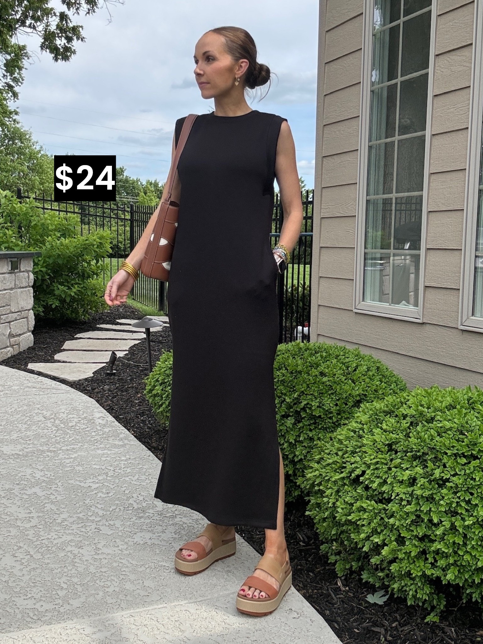 This is the perfect throw on and go dress and only $24! Comes in a few colors and runs true to size @walmart