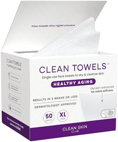 Clean Skin Club Healthy Aging Clean Towels® XL, Smooths Fine Lines Wrinkles & Texture in 6 weeks... | Amazon (US)