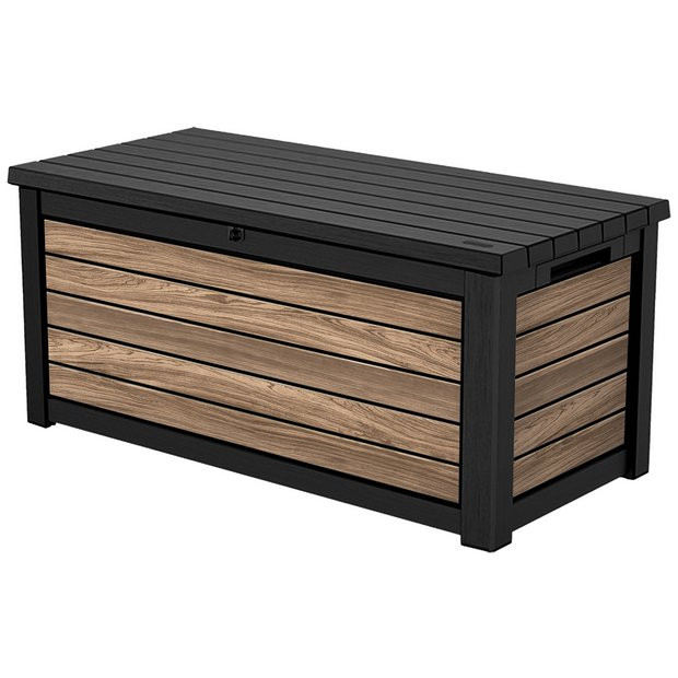 Buy Keter Signature 630L Storage Box, Oak | Garden storage boxes and cupboards | Argos | argos.co.uk