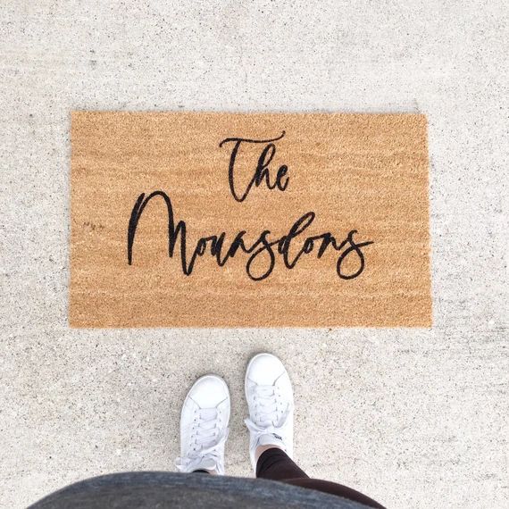 Custom Doormat Last Name Doormat Welcome Mat Realtor | Etsy | Etsy (US)