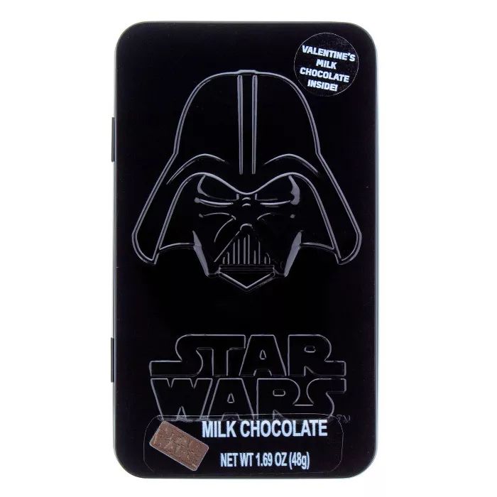 Star Wars Valentine's Vader Rectangle Tin with Chocolate - 1.69oz | Target