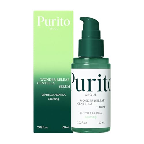 PURITO Centella Serum, Korean Centella, for All Skin Types, Ampoule, Soothing, Calming, Facial Serum for face, Vegan & Cruelty-Free, Korean Skin Care, 60ml 2fl.oz | Amazon (US)