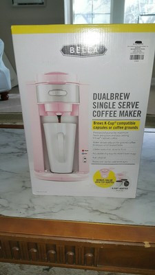 PINK COFFEE MAKER Brews K-Cup Capsules or Coffee Grounds Single Serve BELLA   | eBay | eBay US