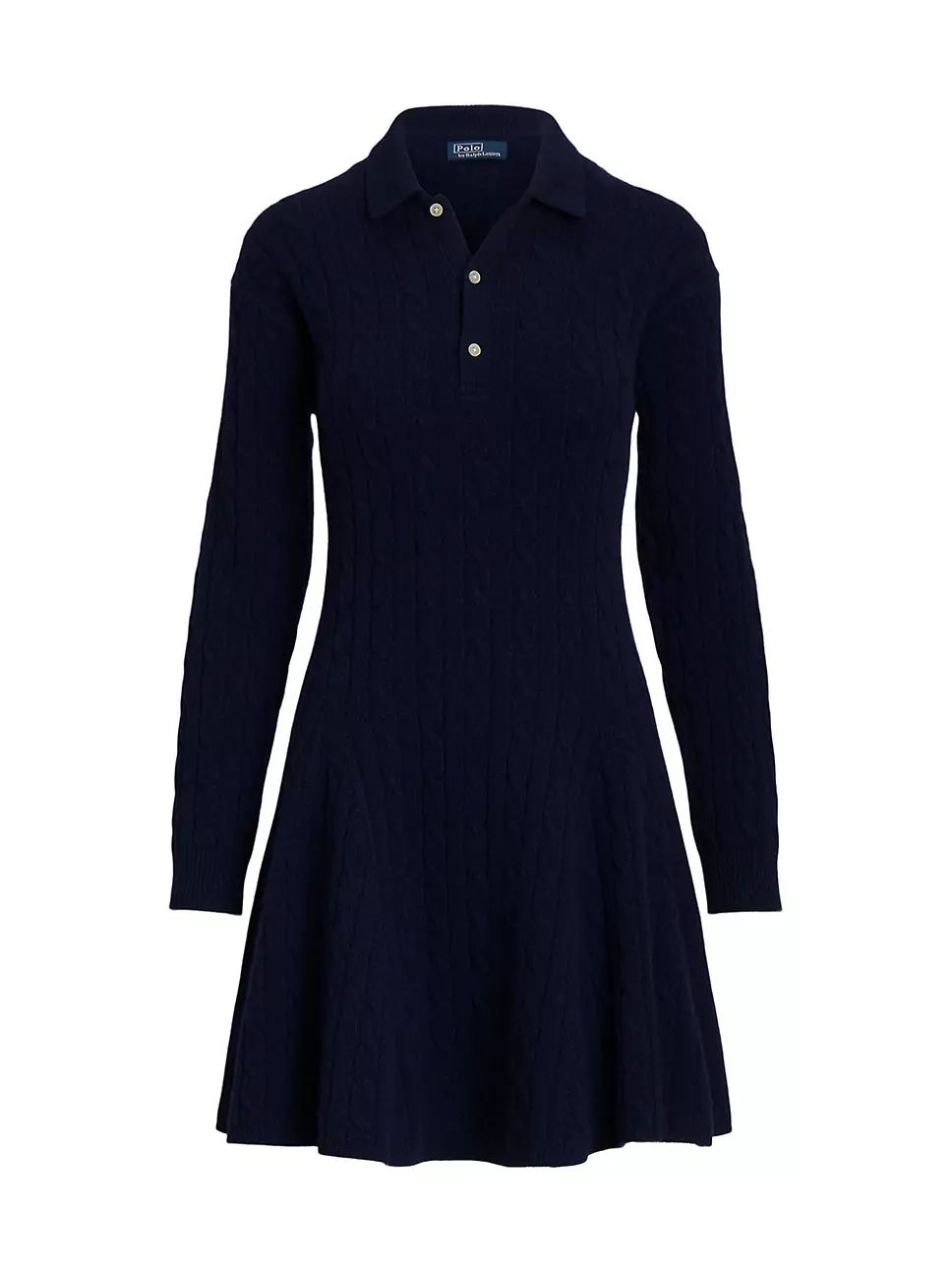 Polo Ralph Lauren Cable-Knit Wool-Cashmere Sweaterdress | Saks Fifth Avenue