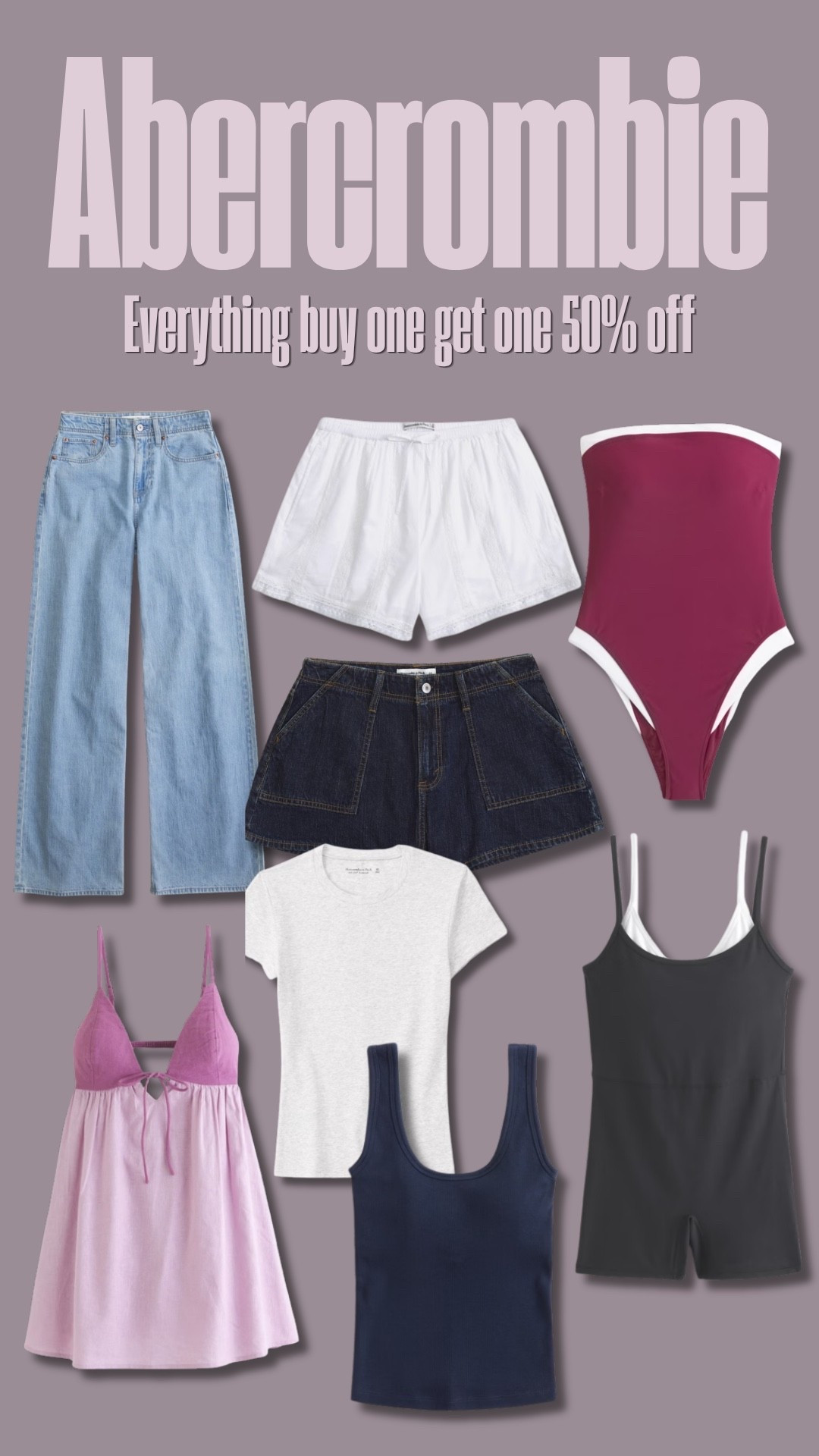 Abercrombie is buy one get one 50% off today only!! 

#LTKSaleAlert #LTKootd #LTKmomlife