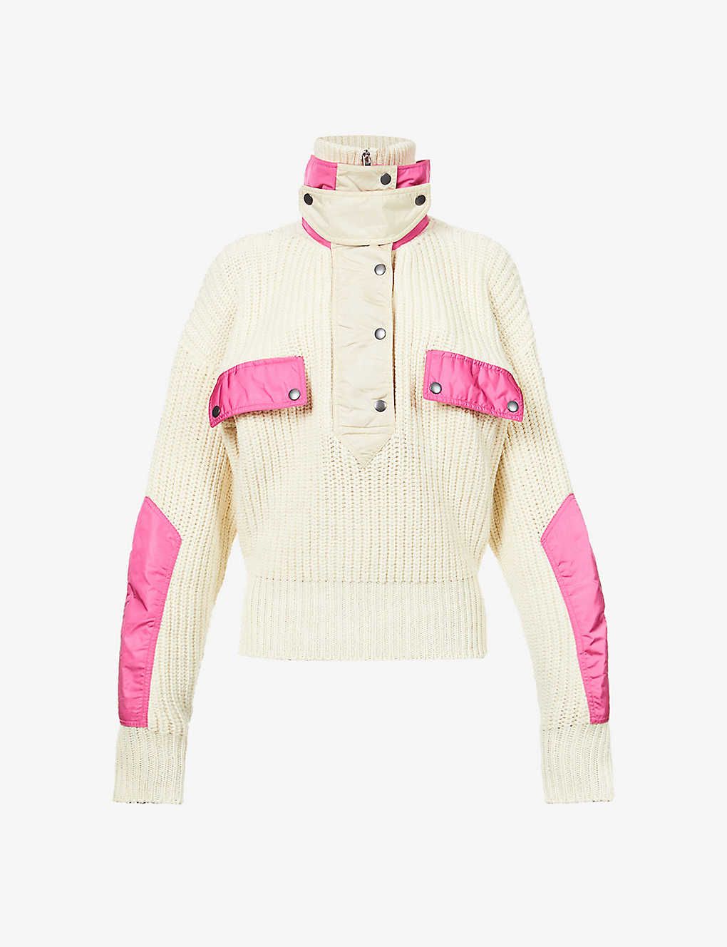 Dempster contrast-panel wool-blend jacket | Selfridges