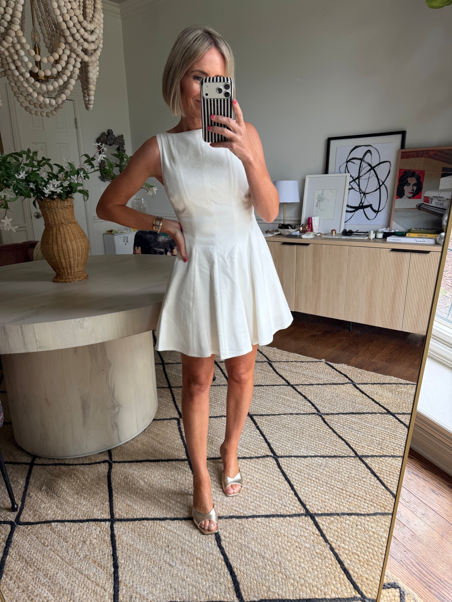 this dress is so good!  I love the fit and the flare, all while being classic.  Perfect dress to wear to your end of year events! Graduation, parties, baby shower, Mother’s day brunch
in my true size 0
zips up the back, lined, NO pockets 

#LTKOver40 #LTKMothersDay