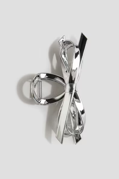 H & M - Appliquéd Hair Claw - Gray | H&M (US + CA)