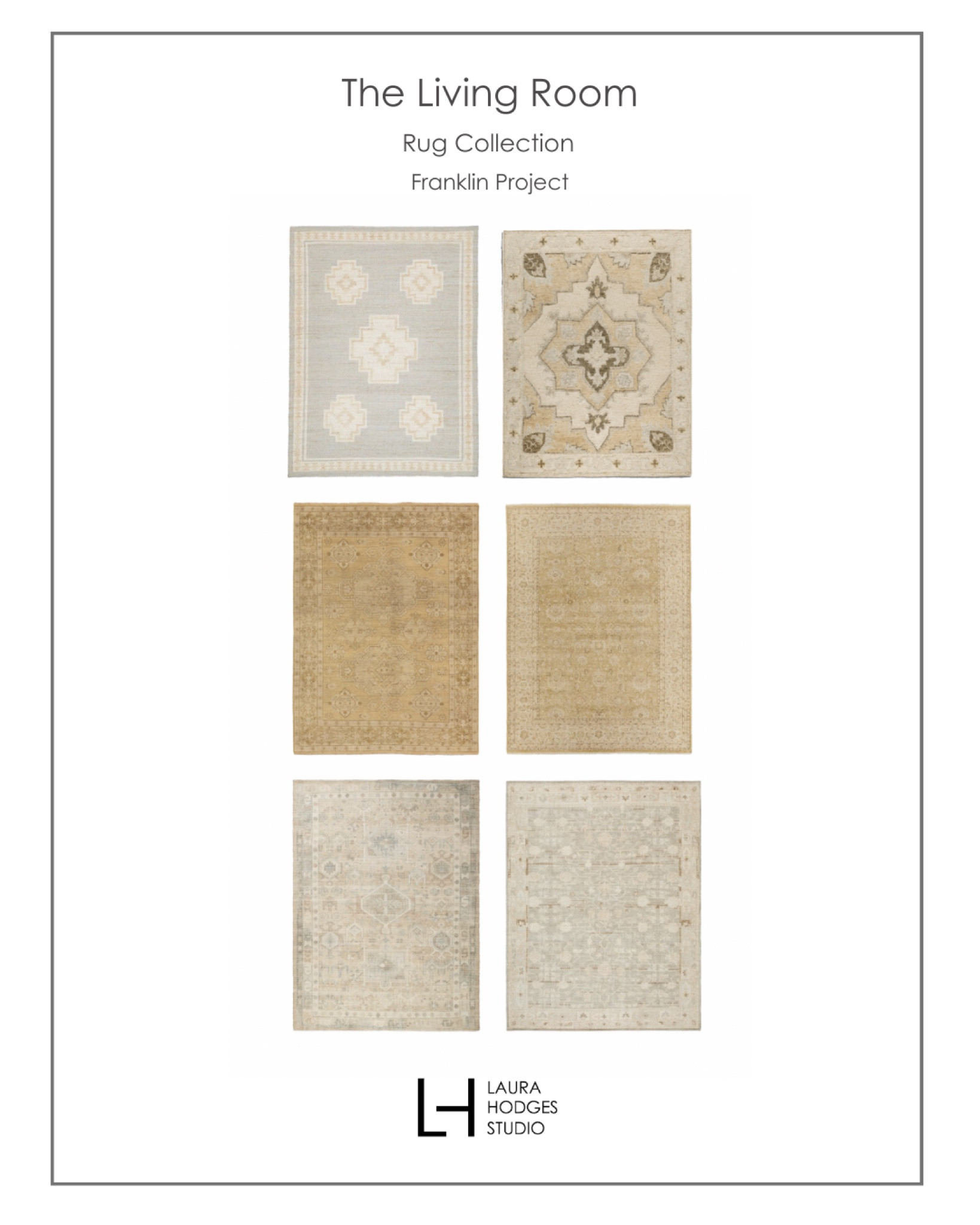 A neutral rug can always complete any space! 