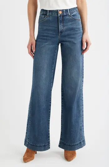 Wit & Wisdom Gracie Skyrise Double Side Seam Wide Leg Jeans | Nordstrom | Nordstrom