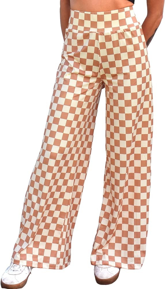 Daisy Del Sol Women's Casual Loungewear Mid to High Rise Elastic Waist Stretch Knit Loose Fit Str... | Amazon (US)