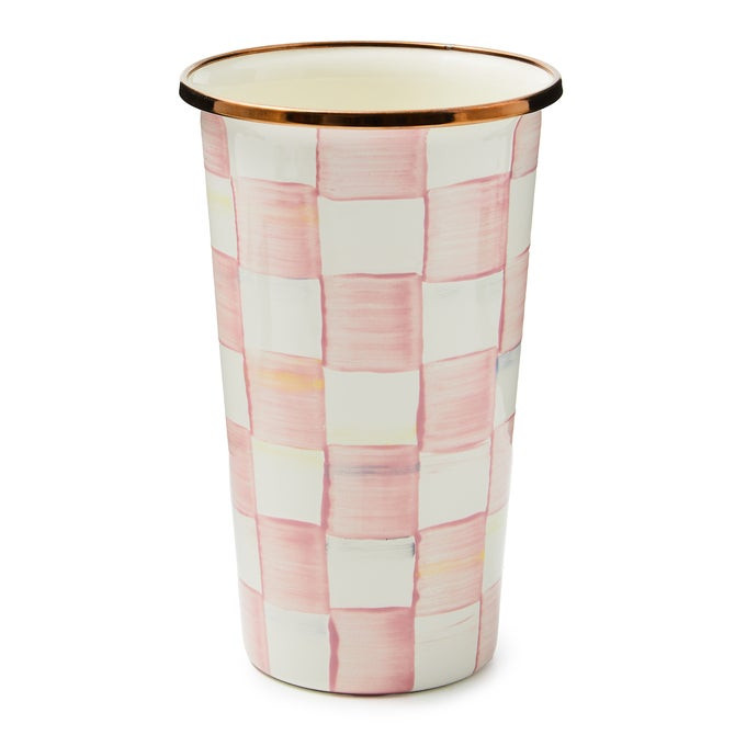 Check Enamel Tumbler | MacKenzie-Childs