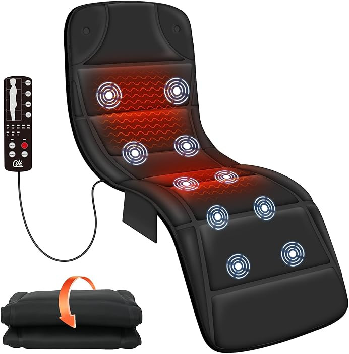 CILI Full Body Massage Mat with Heat, Vibration Back Massage Pad, Full Body Massager for Bed Chai... | Amazon (US)