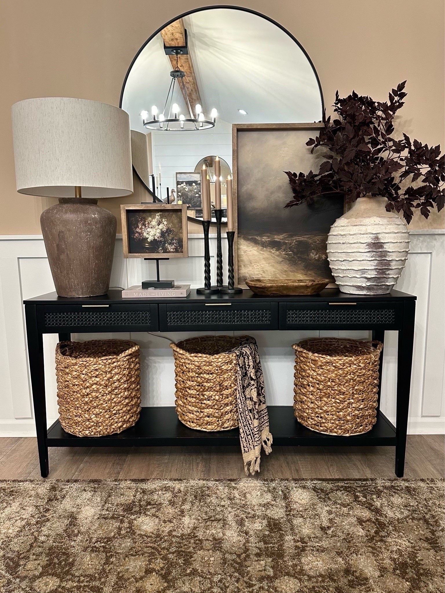 Moody Console. Follow @farmtotablecreations on Instagram for more inspiration.

I updated my console with these beautiful canvas framed artwork. I absolutely love the 20x28 Moody Abstract paired up with the 7x10 Lilac Bouquet. Such a perfect combo. The smaller artwork fits beautifully in this new easel that’s currently on sale. Love this idea of elevating artwork.

Be sure to use my code FARMTOTABLE for 15% off on the framed canvas artwork.



Loloi Rugs | Joanna Gaines Rug | console table | console table styling | faux stems | entryway space | home decor finds | neutral decor | entryway decor | cozy home | affordable decor |  | home decor | home inspiration | spring stems | spring console | spring vignette | spring decor | spring decorations | console styling | entryway rug | cozy moody home | moody decor | neutral home | framed artwork

#LTKFindsUnder50 #LTKHome #LTKSaleAlert