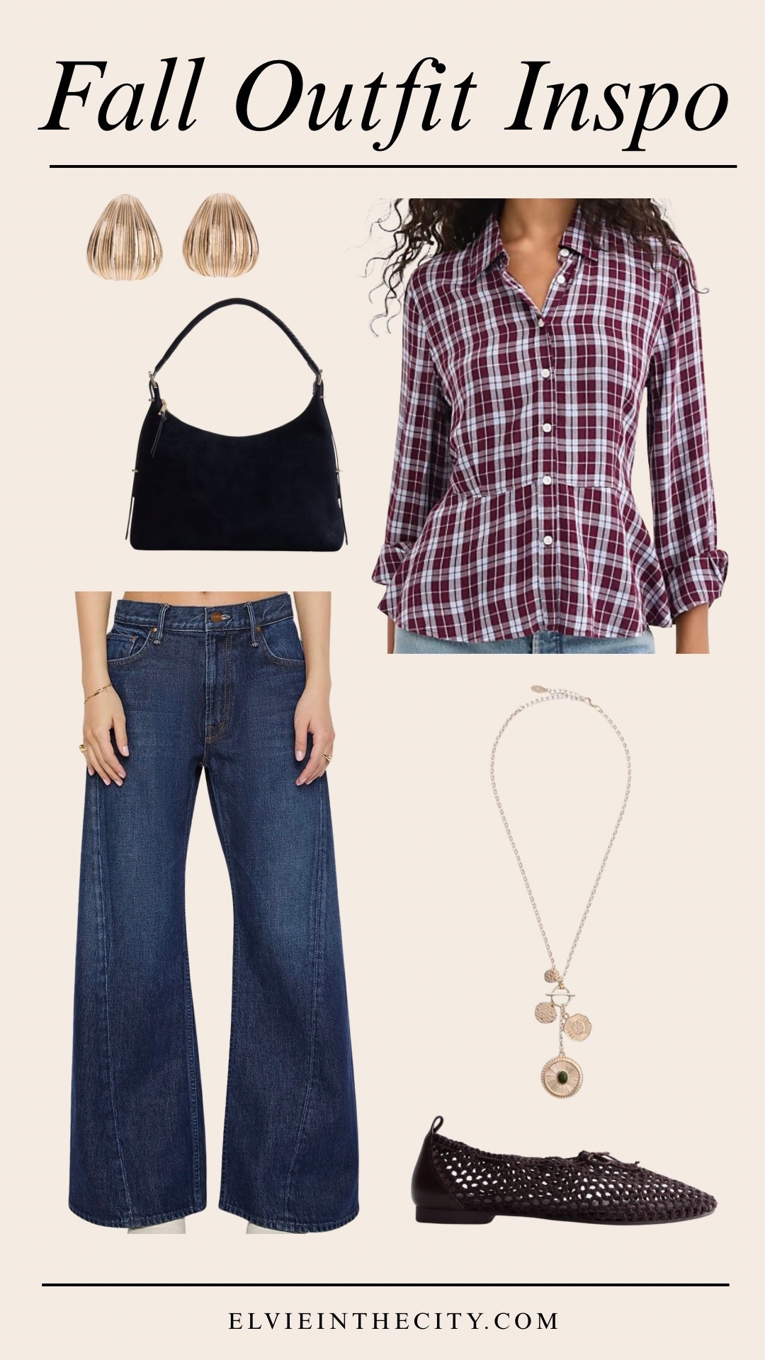 This fall outfit inspo includes a plaid peplum shirt, wide leg jeans, knit bow ballet flats, a black top zipper shoulder bag, gold-toned medallion necklace, and gold-toned earrings. 


Fall finds, Walmart finds, loft finds, Nordstrom finds, over 50 style, midlife fashion, petite fashion,midlife women, affordable fashion, fashion over40

#LTKOver40 #LTKPetite #LTKmomlife