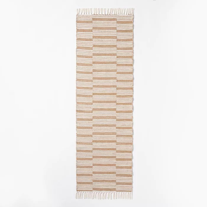 Rossmoor Indoor/Outdoor Plaid Scatter Rug Tan - Threshold™ designed with Studio McGee | Target