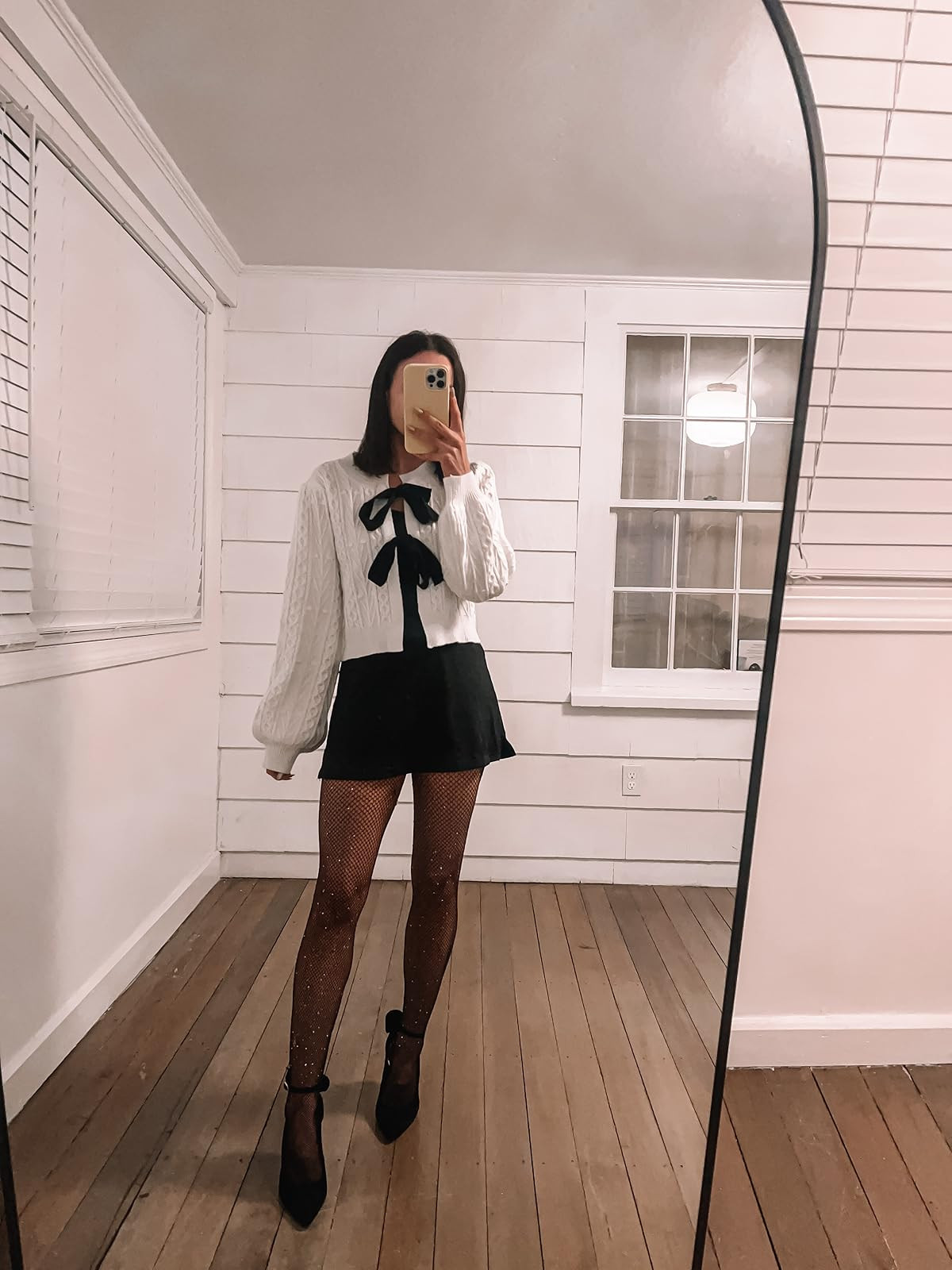 New years outfit-sweater in S, tank in S, skirt in XS, heels true to size & sparkly tights!
 

 #LTKHoliday #LTKPetite #LTKFindsUnder50