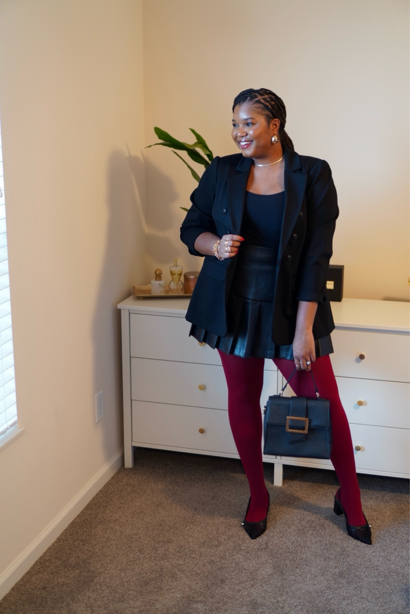 Loving the burgundy tights trend 😍🍷full outfit is linked (minus shoes)!

#LTKSeasonal #LTKPlusSize #LTKStyleTip