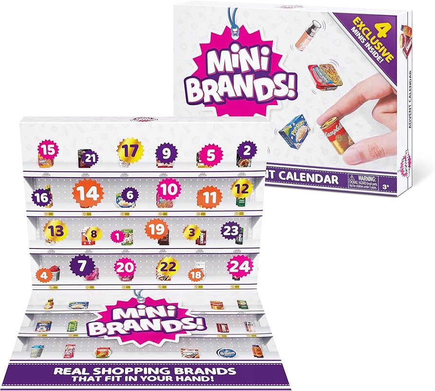 Mini Brands Advent Calendar 2023 by ZURU Mini Brands Limited Edition Advent Calendar with 4 Exclu... | Amazon (US)