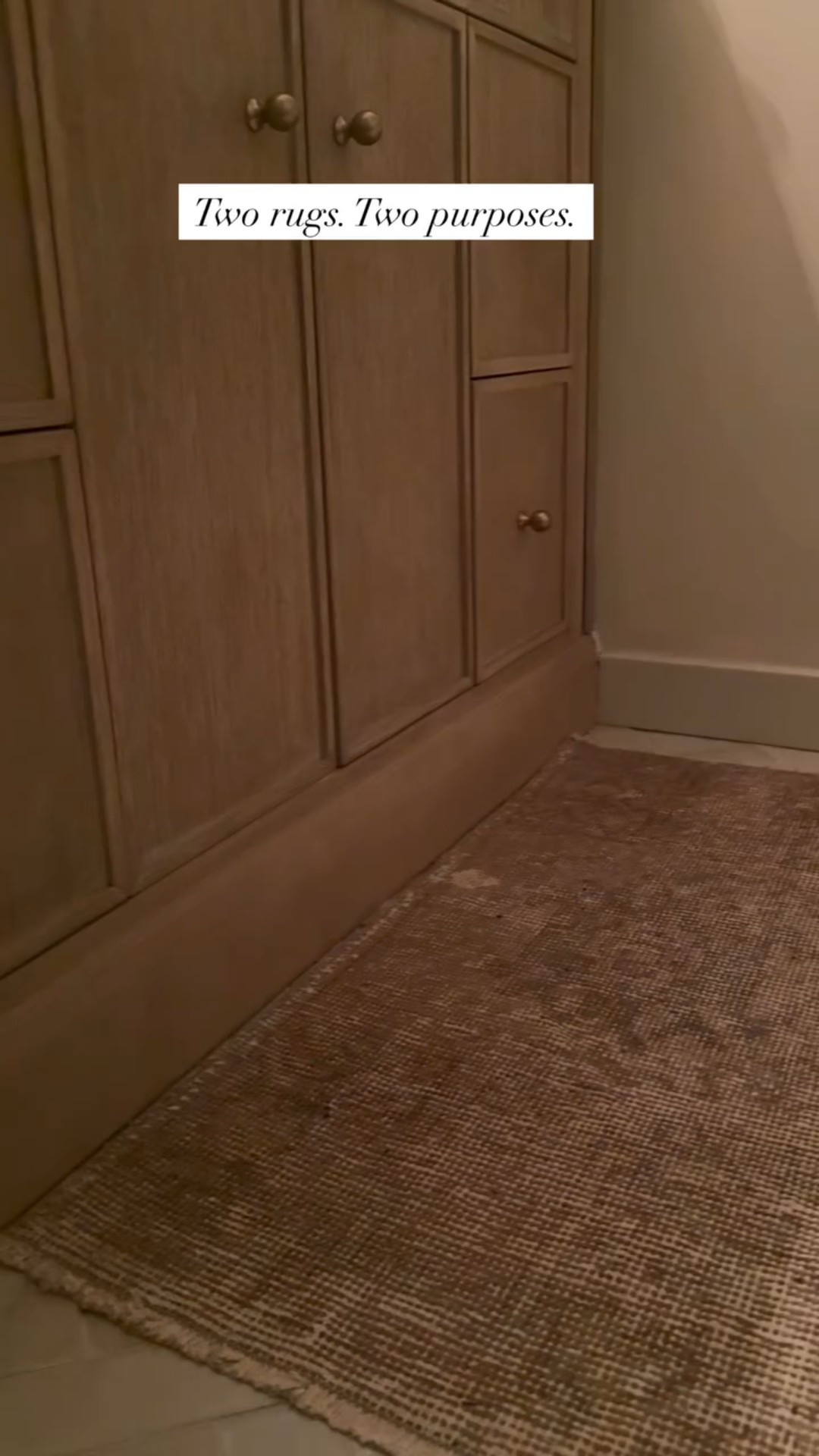 Two rugs two purposes. One for the tub and the vintage for the looks. 

Vintage Rug and Organic Double Sided

COMMENT: RUG to get links sent to your inbox directly 

#targetstylehome #etsy #zelligetile #organicdecor #bathroomgoals