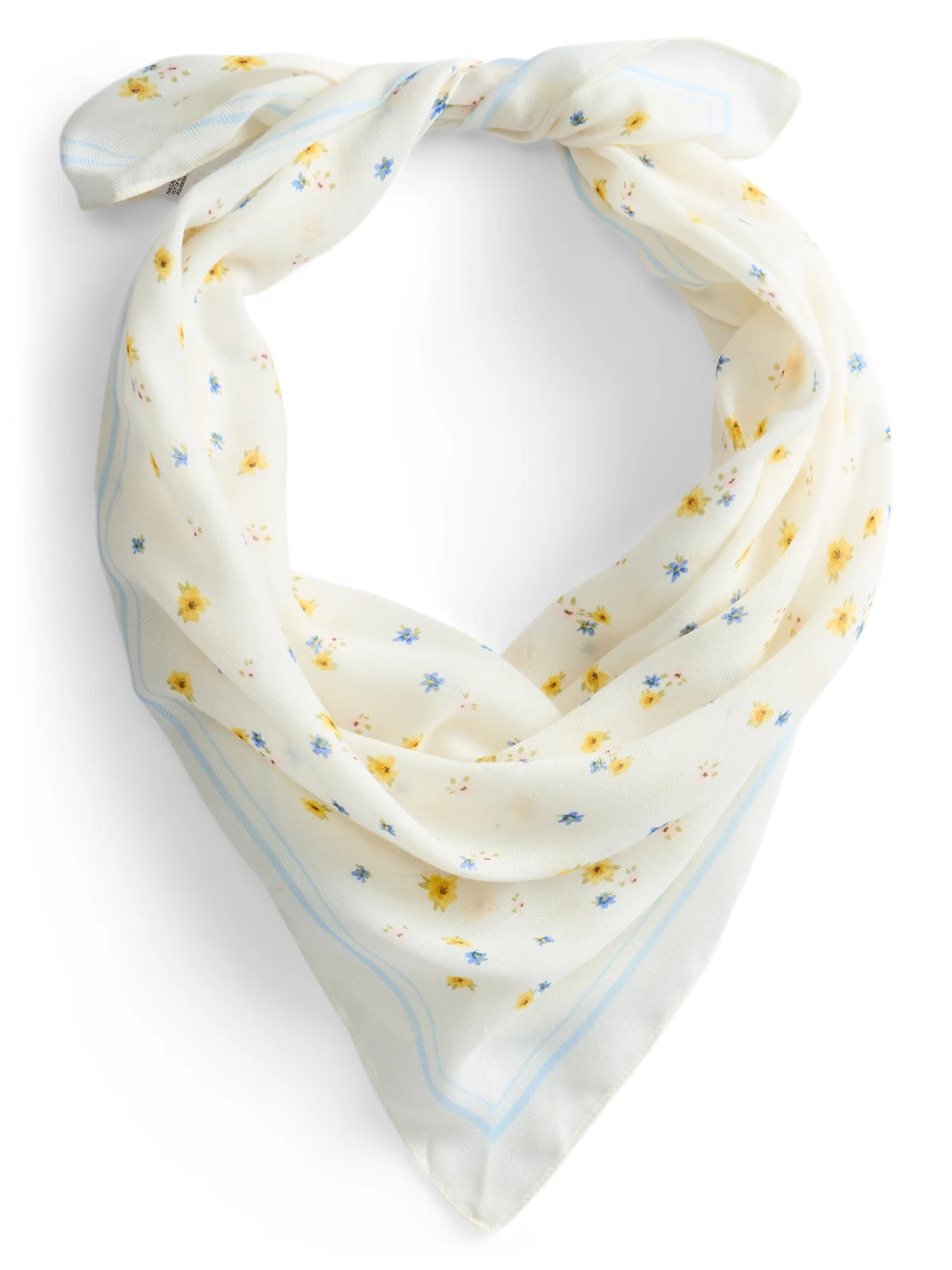 No Boundaries Women's Printed Bandana with Versatile Style, White | Walmart (US)