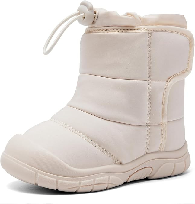 MORENDL Toddler Winter Snow Boots 0-4 Years Boy & Girl Warm Fur Walking Shoes Baby Booties | Amazon (US)