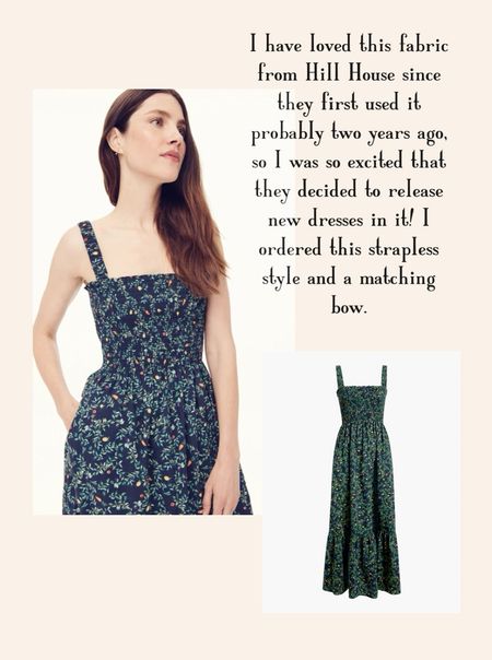 So excited for this new Nap Dress release from Hill House! I love this midnight botanical fabric. So glad they brought it back for new styles!

#LTKstyletip #LTKSeasonal #LTKmidsize