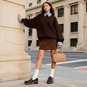 DREAM PAIRS Women's Chunky Loafers, Platform Comfortable Slip-On Dressy Business Casual Shoes | Amazon (US)