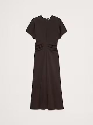 Wool-Blend Scuba Midi Dress | Banana Republic (US)