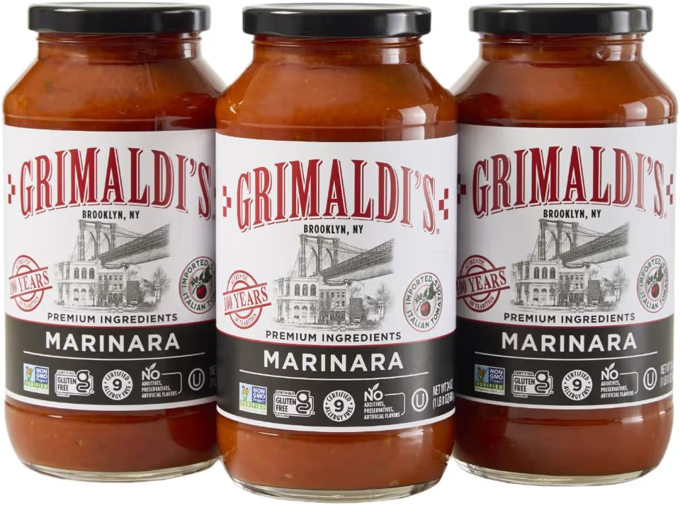 Grimaldi’s Variety Pasta Sauce 3-Pack | Non-GMO, Gluten-Free, Kosher, Nut-Free | No Preservativ... | Amazon (US)