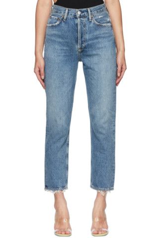 Blue Riley Jeans | SSENSE