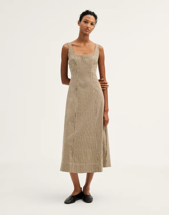 Seamed Scoopneck Midi Dress | Madewell
