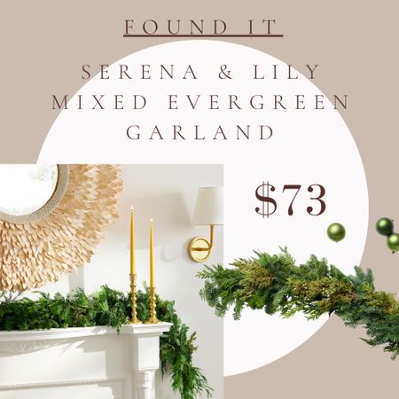 🚨Deal Alert🚨 This Serena and Lily mixed evergreen garland is on sale for $73 right now with the code “gratitude”.  Note that it’s fresh cut, meaning it’s REAL! Follow me for more Christmas sales, holiday home decor deals, holiday sales, Christmas decorations, and more. 

#christmas #decor #homedecor #lookforless #serenaandlily #garland #christmasgarland #wreath #decorating #holidaydecor #holidaydecorating. Serena and Lily sale. Christmas garland. Holiday garland. Affordable holiday decor. Christmas sales. Holiday sales. Black Friday sales. Holiday home decor. Serena and Lily discount code. Fresh cut garland.

#LTKhome #LTKHoliday #LTKSeasonal