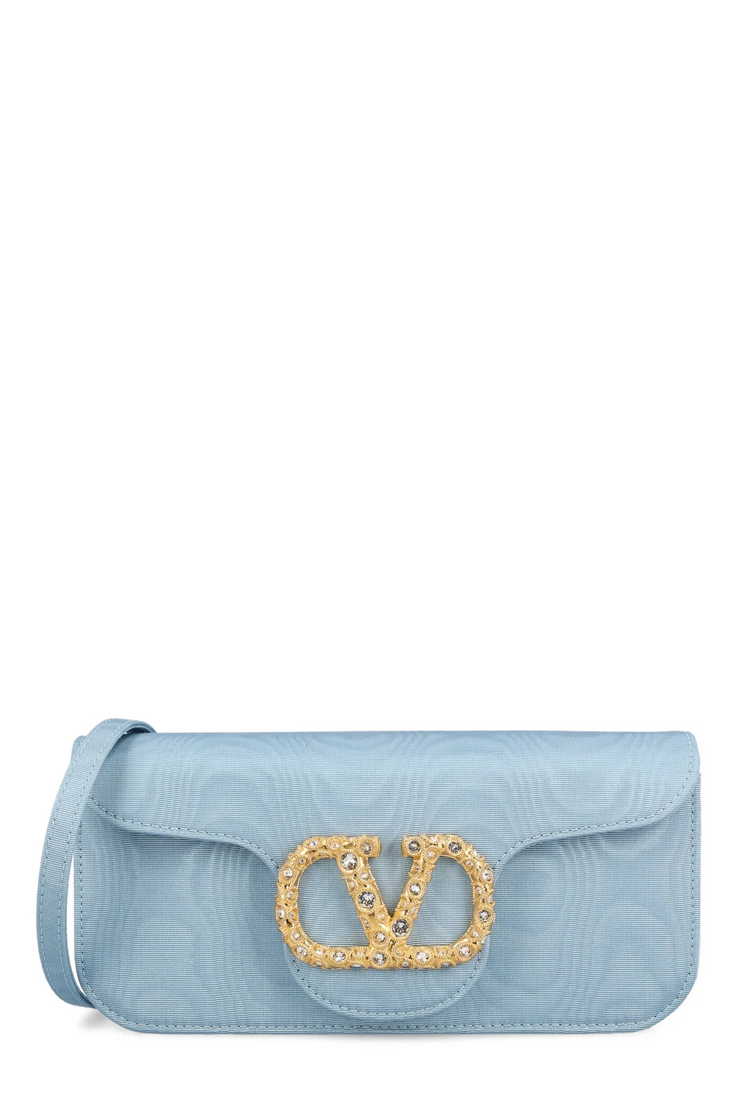 Valentino Locò VLogo Signature Foldover Top Clutch Bag | Cettire Global