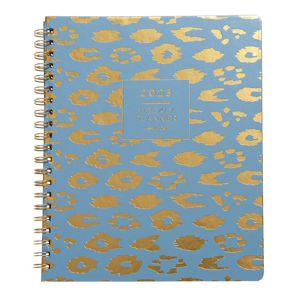 russell+hazel 2023 Planner 9""x11.25"" Weekly Vegan Leather Blue | Target