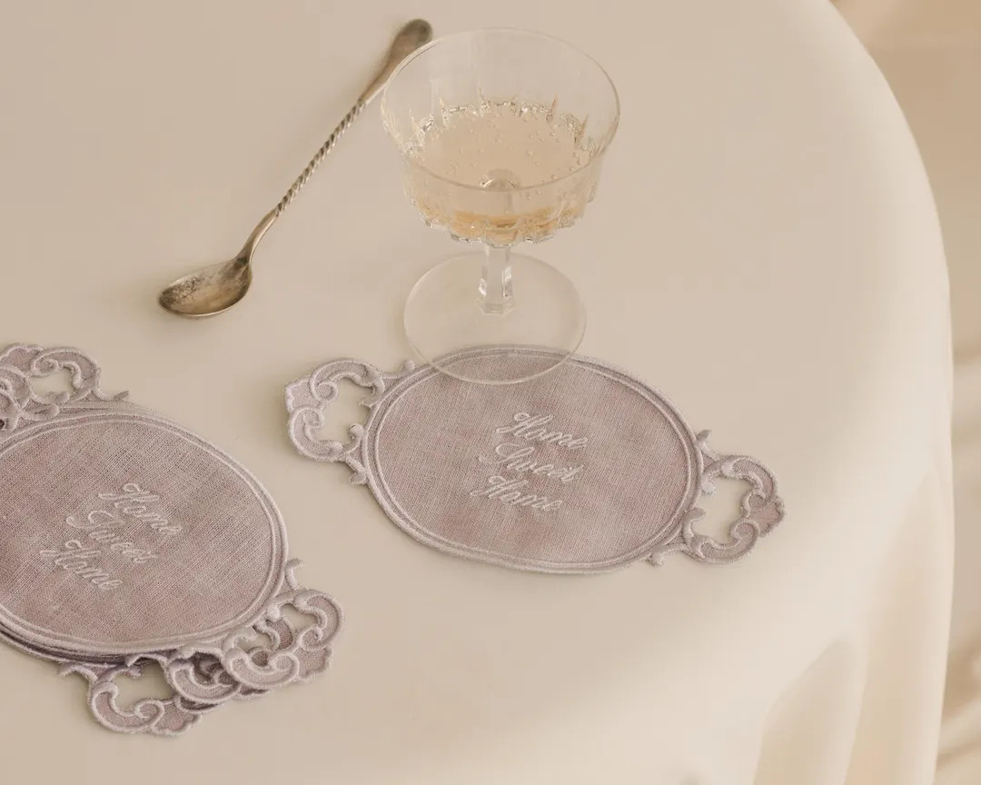 Tanner Fletcher Home Sweet Home Silver Tray Cocktail Napkins - Etsy | Etsy (US)