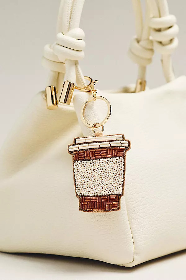 Beaded Coffee Bag Charm | Anthropologie (US)