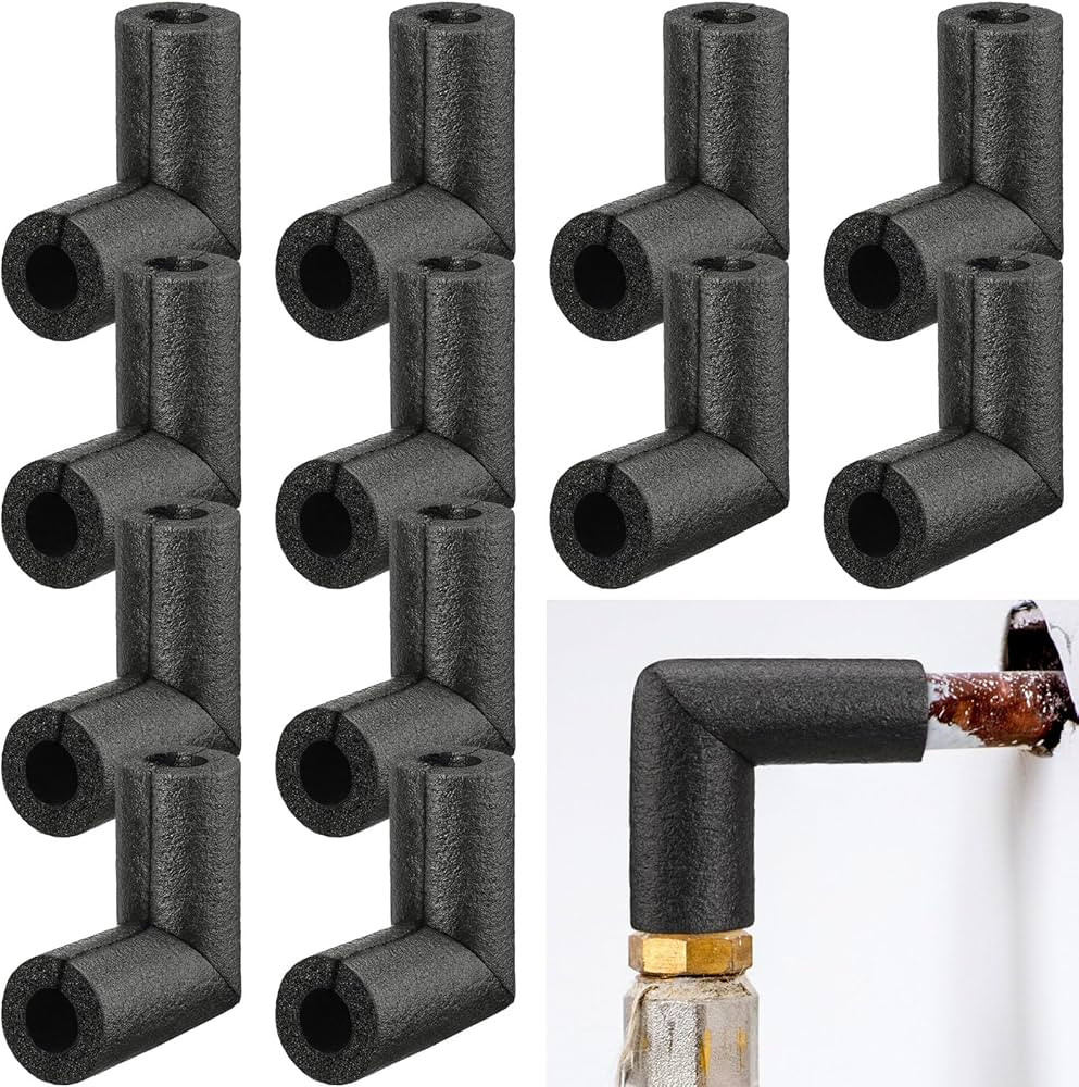 Frienda Pipe Insulation Foam Tube Elbow Insulation Tubing Elbows Water Freeze Protection Heat Pre... | Amazon (US)
