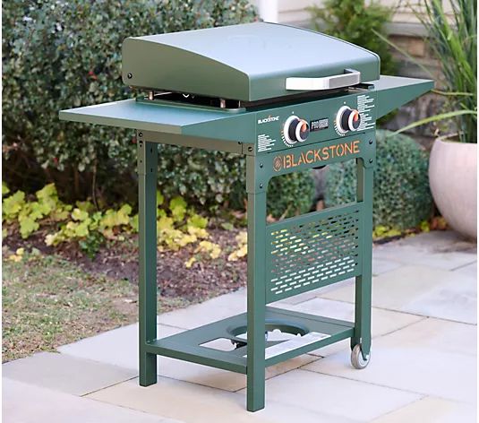 Blackstone 22" Dual-Burner Griddle Grill with Cover and Accessories - QVC.com | QVC