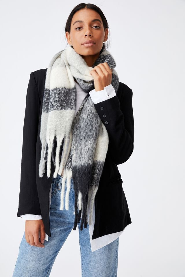 Phoebe Brushed Tassel Scarf | Cotton On (ANZ)