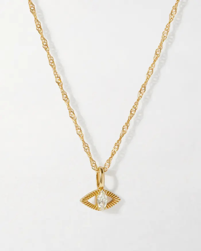 Evil Eye Diamond Necklace | Nordstrom
