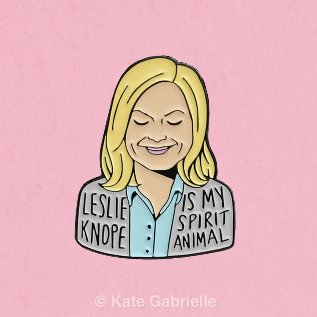 Leslie Knope Parks and Recreation Enamel Lapel Pin - Etsy | Etsy (US)