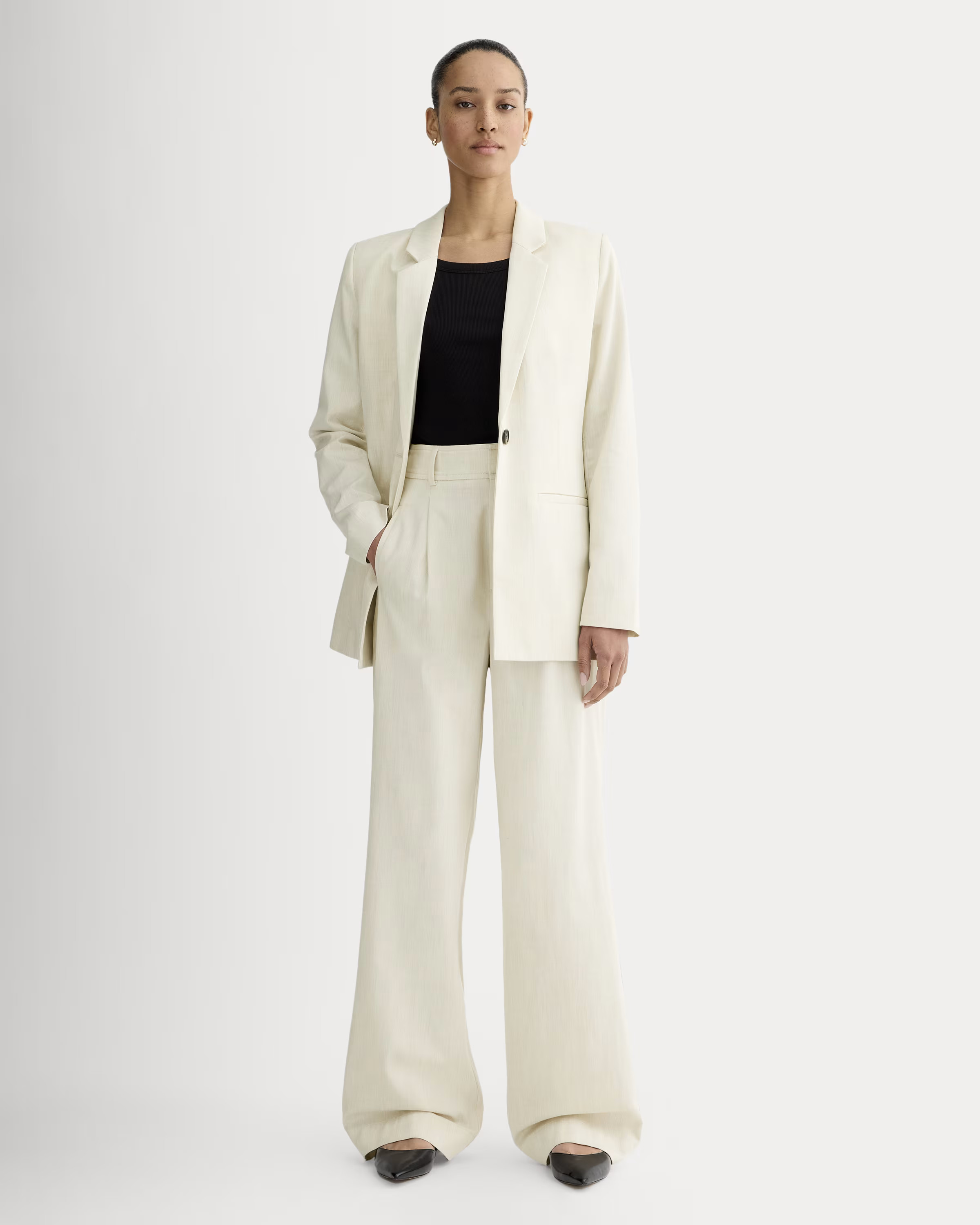 The Draper Pleated Pant in Buttersmooth | Everlane