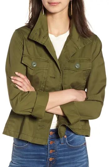 Women's Madewell Crop Anorak Jacket | Nordstrom